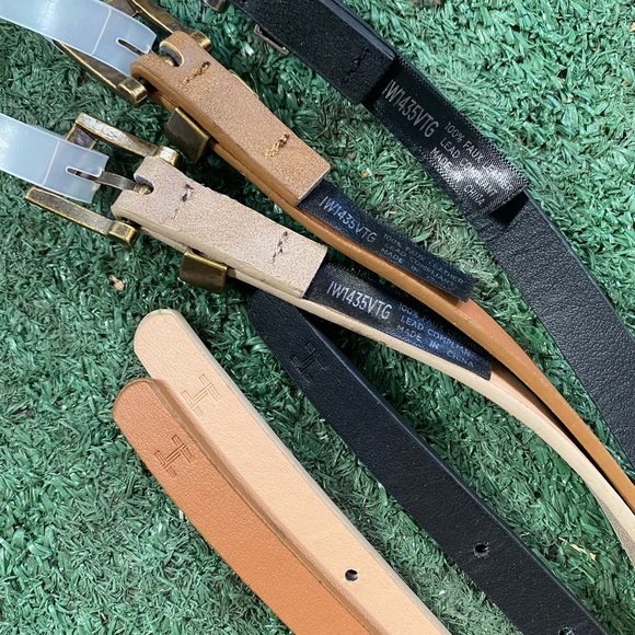 Belts | NWT Fashion Faux Leather Thin Belts - Set of 3 - Picture 3 of 3